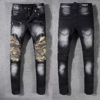 balmain slim-fit biker jeans fashion ba-128